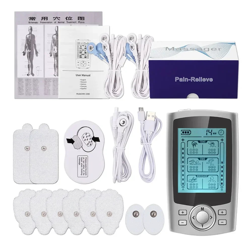 36 Modes EMS TENS Unit Muscle Stimulator Electric Acupuncture Body Massage Electro Stimulator Slimming Machine
