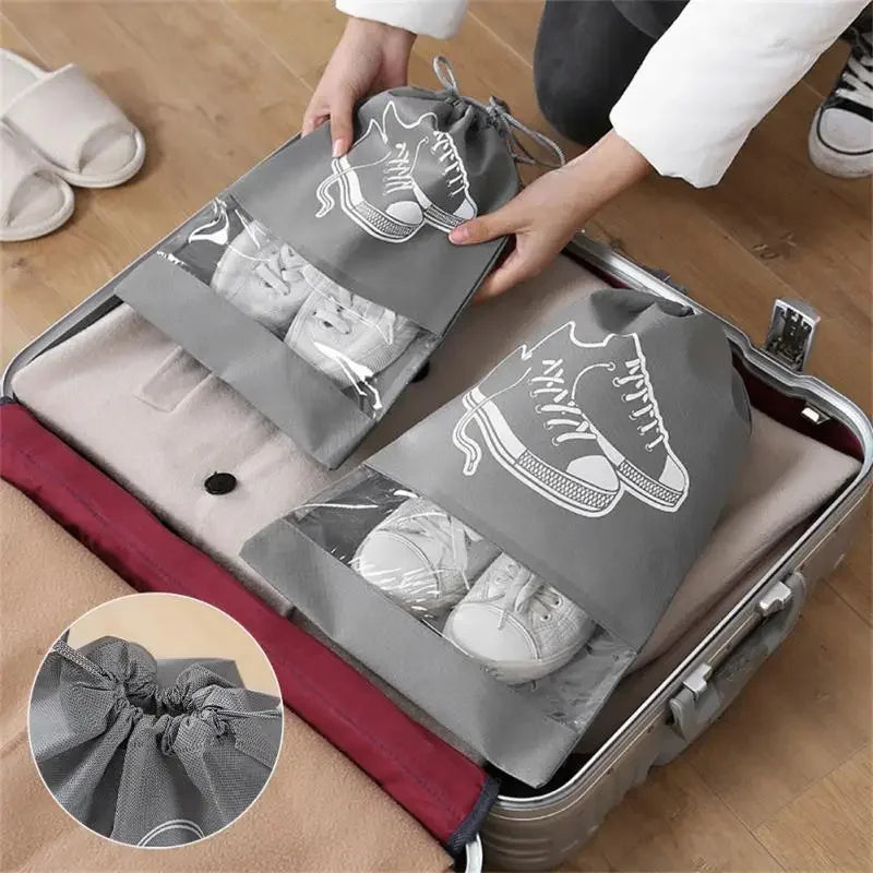 Shoes Storage Bags Non Woven Closet Organizer Travel Bags