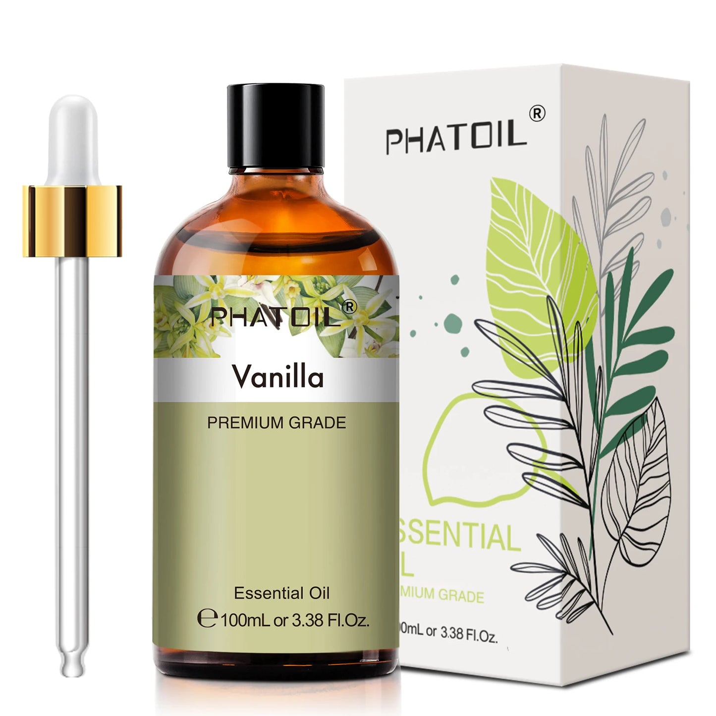 Phatoil 100ml Essential Oil For Diffuser Lavender Jasmine Vanilla Eucalyptus