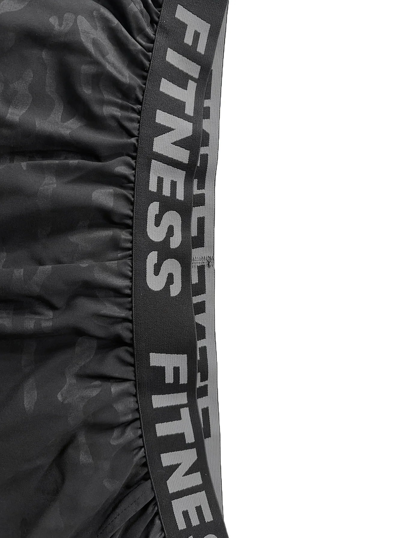 Men Bull Print Sports Shorts 3 Piece Set For Running