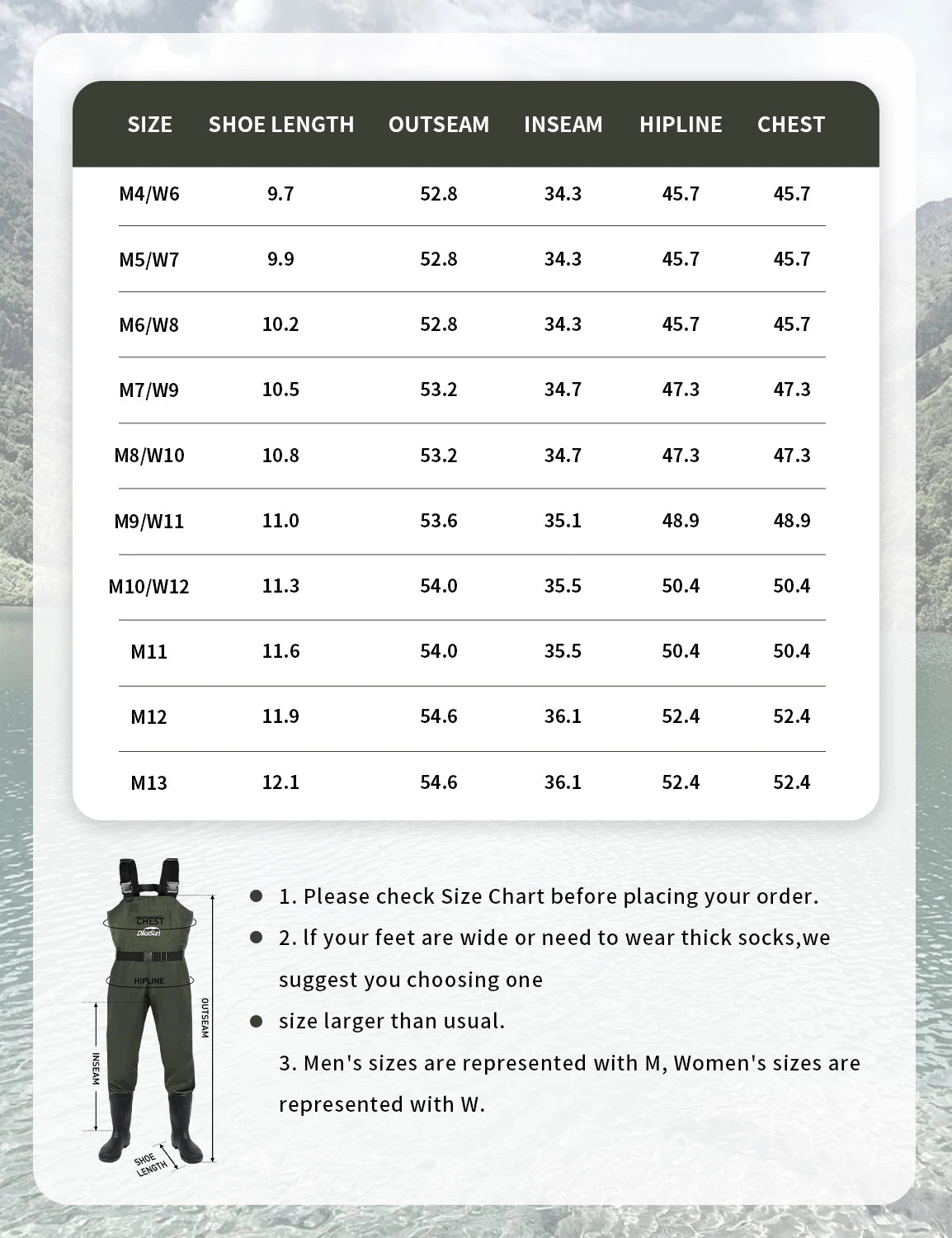 Waterproof Fishing Waders For Men And Women Nylon PVC Chest Waders With Boots