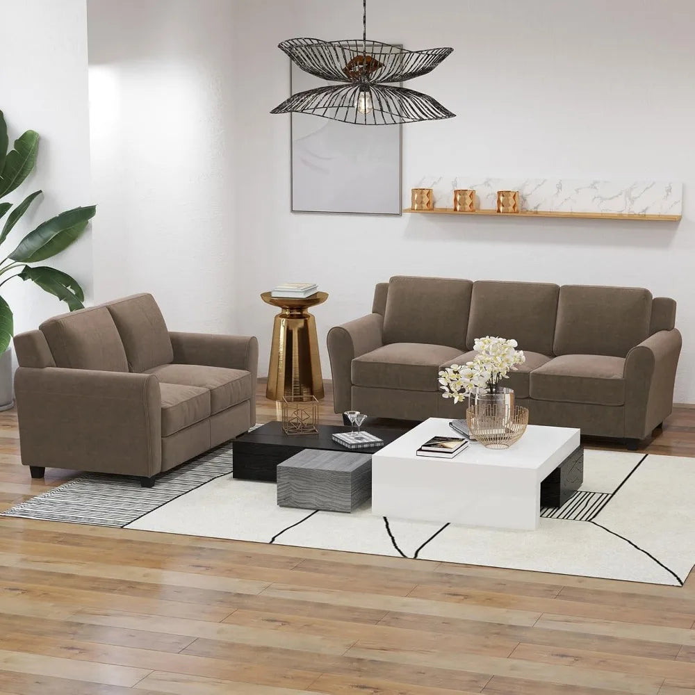 2 Piece Sofa Set 2 Seater And 3 Seater Cushioned Sofa