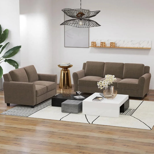 2 Piece Sofa Set 2 Seater And 3 Seater Cushioned Sofa