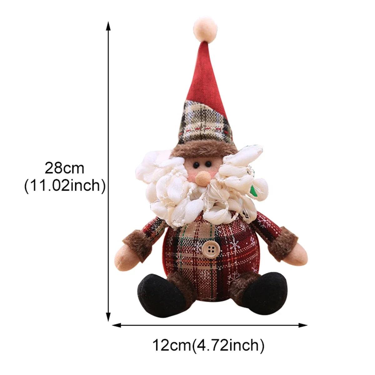Santa Claus Doll Christmas Home Decor Tabletop Ornament 2024 2025 Gift
