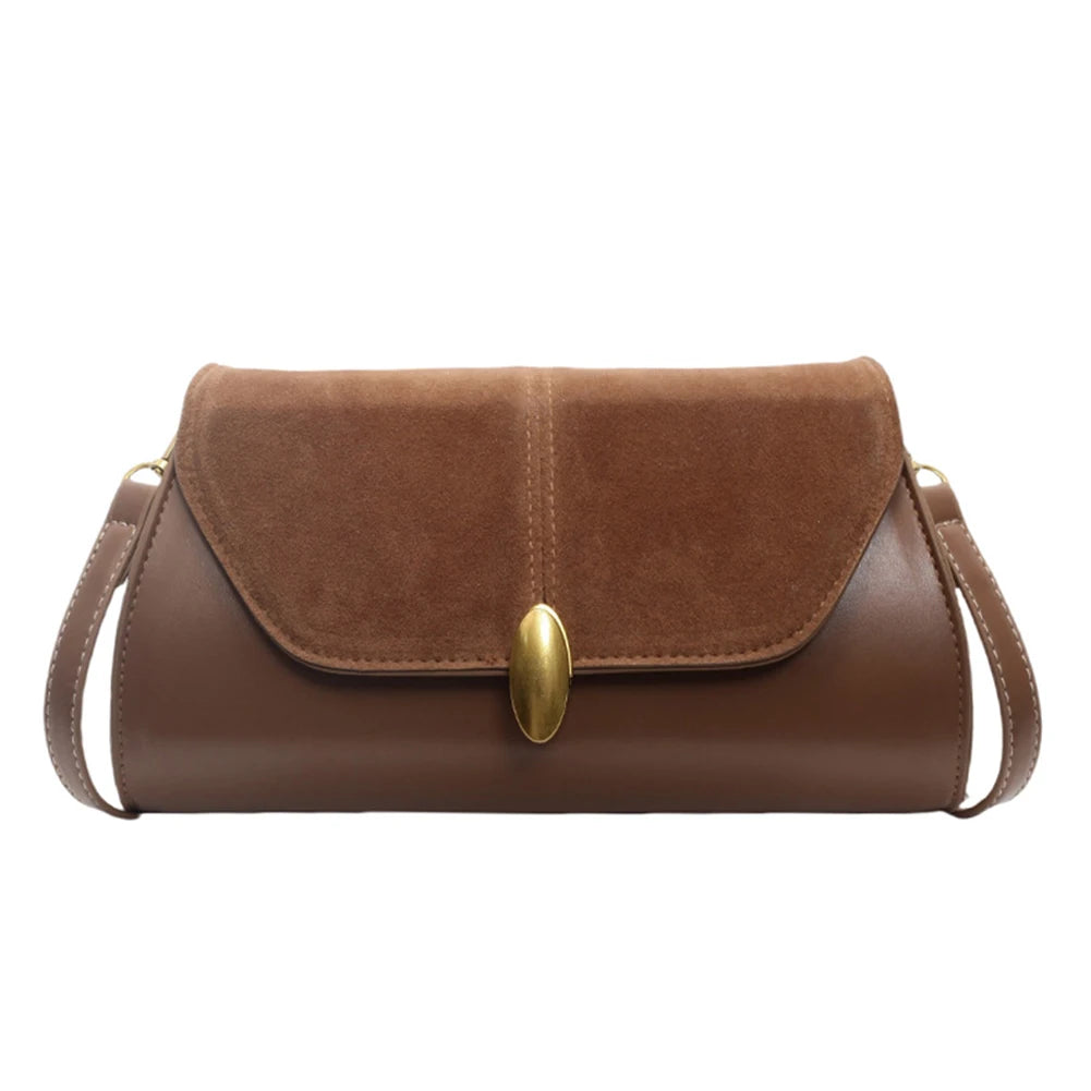 Fashion PU Shoulder Bag Stylish Crossbody Bag With Adjustable Strap Vintage Small Tote Bag For Everyday And Commuting