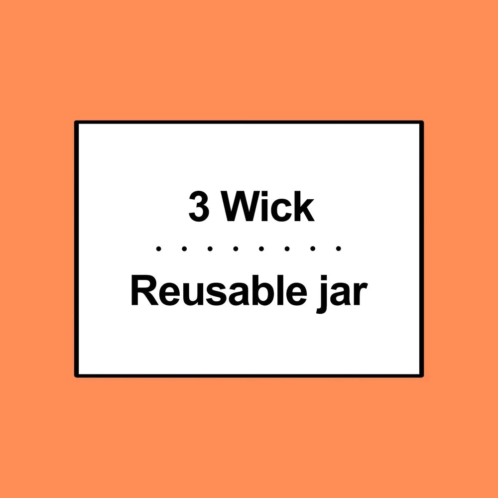 Three Wick Cranberry Mimosa Scented Jar Candle Paraffin Wax 65 Hour Burn Time