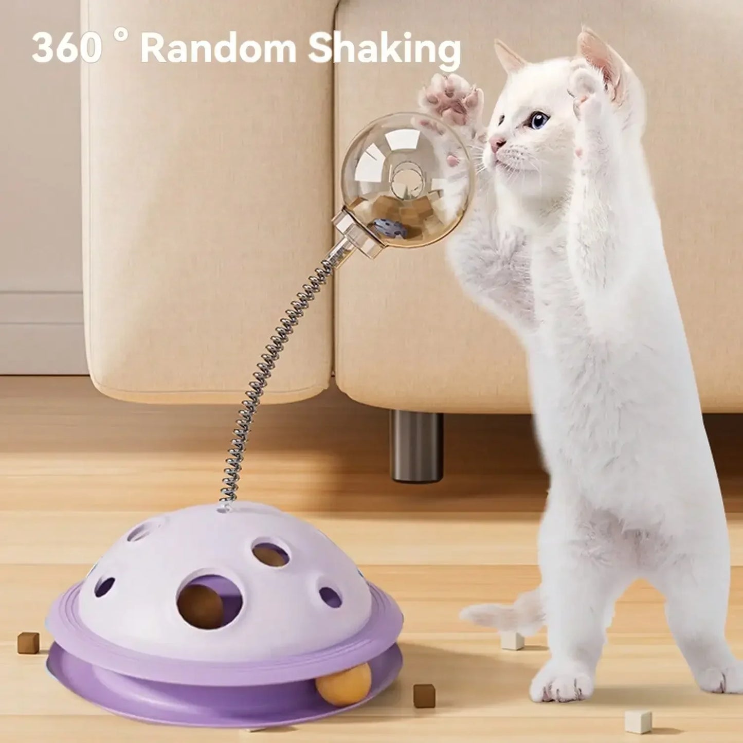 Planet Themed Interactive Snack Dispenser For Cats And Dogs