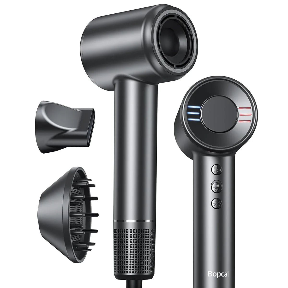 Electric High Speed Hair Dryer 120000RPM Brushless Negative Ions Low Noise 1600W