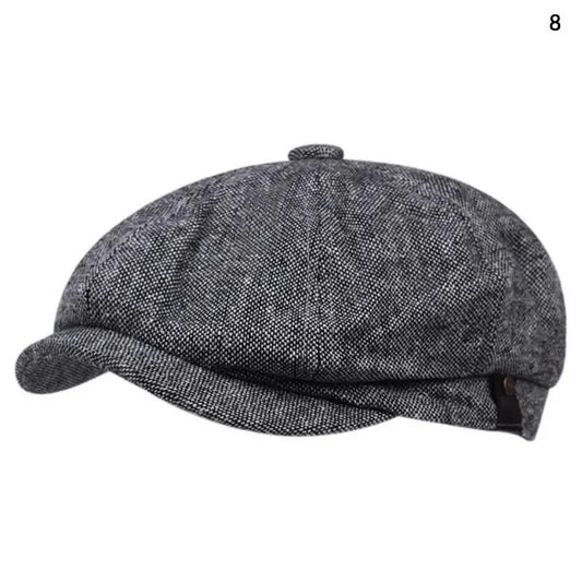 Mens Casual Peaky Blinders Beret Hat Cotton Unisex Newsboy Style
