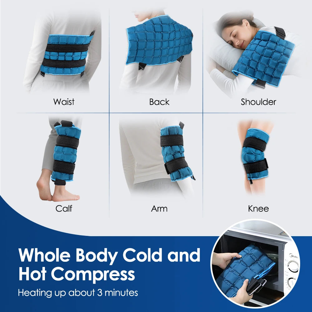 Large 13x22 Inch Reusable Ice Pack for Back Relief Cold Therapy Wrap