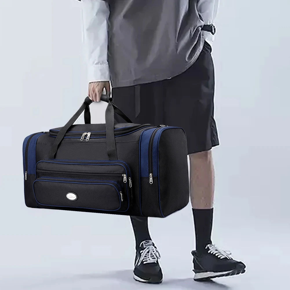 Travel Duffle Bag For Men Women With Shoe Compartment