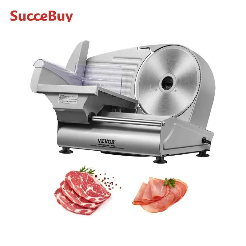 SucceBuy Meat Slicer 180W Electric Deli Slicer With SUS420 Blade Guard