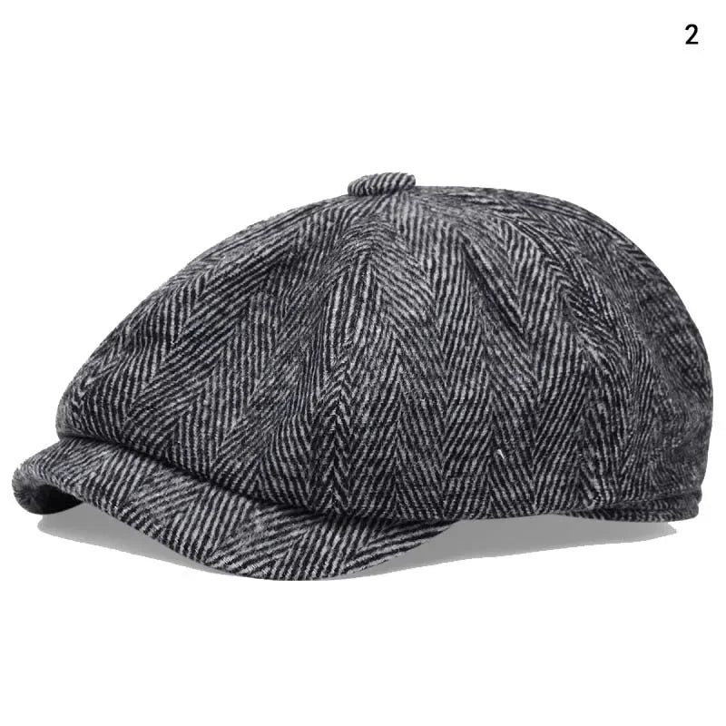Mens Casual Peaky Blinders Beret Hat Cotton Unisex Newsboy Style
