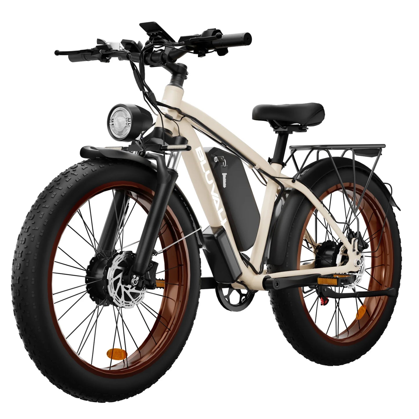 Moobelo M1 48V 2000W Dual Motor E Bike 26 Inch Fat Tires Front Suspension CE Certified Ideal For Snow Beach Urban Ebike