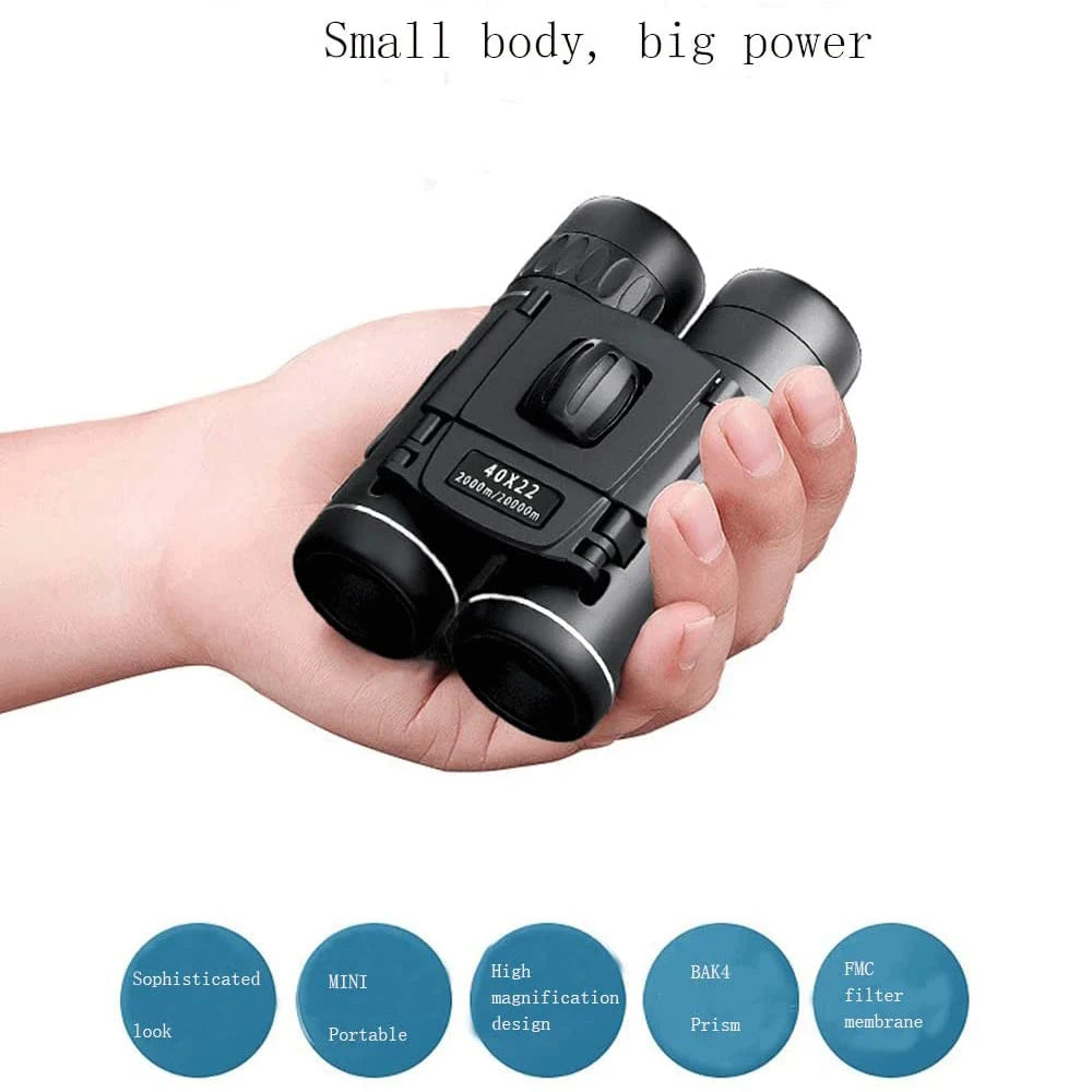 40x22 2000m Zoom BAK4 HD Telescope Binoculars Long Range Portable Monocular Optics For Camping Outdoor