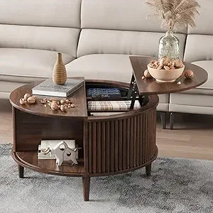 Mid Century Modern Lift Top Coffee Table With Storage
