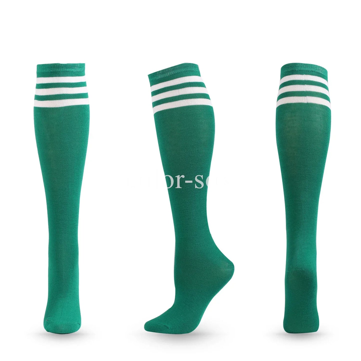 Compression Socks Soccer Socks Non Slip Knee High Striped