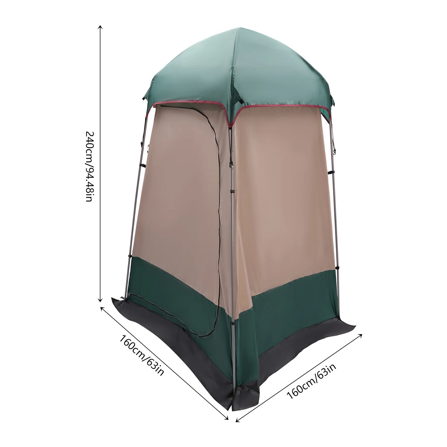 Portable Shower Tent Toilet Tent Outdoor Camping Privacy Shelter For Hiking Picnics Fishing Camping 160x160x240cm