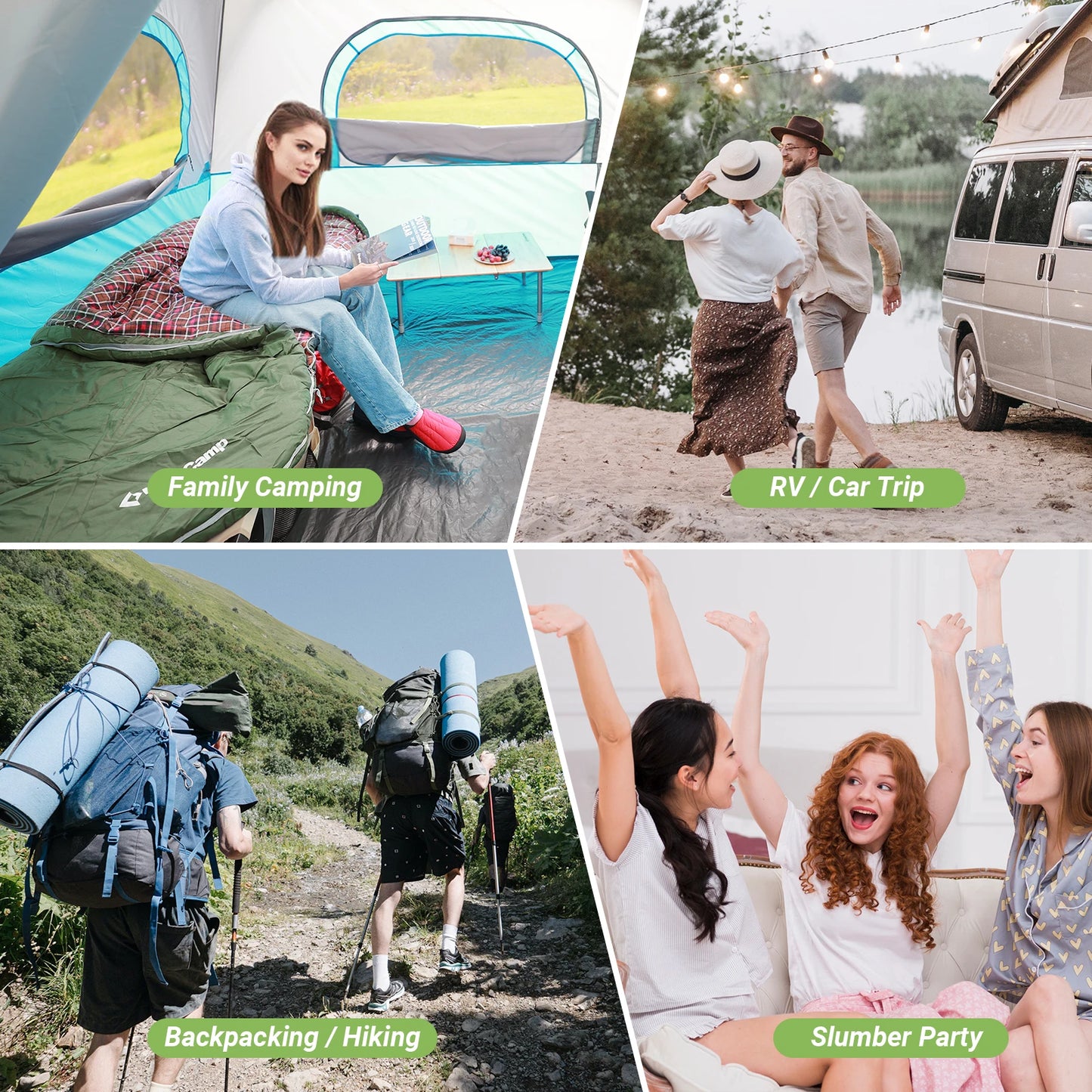 KingCamp Waterproof Flannel Sleeping Bag For Adults XL