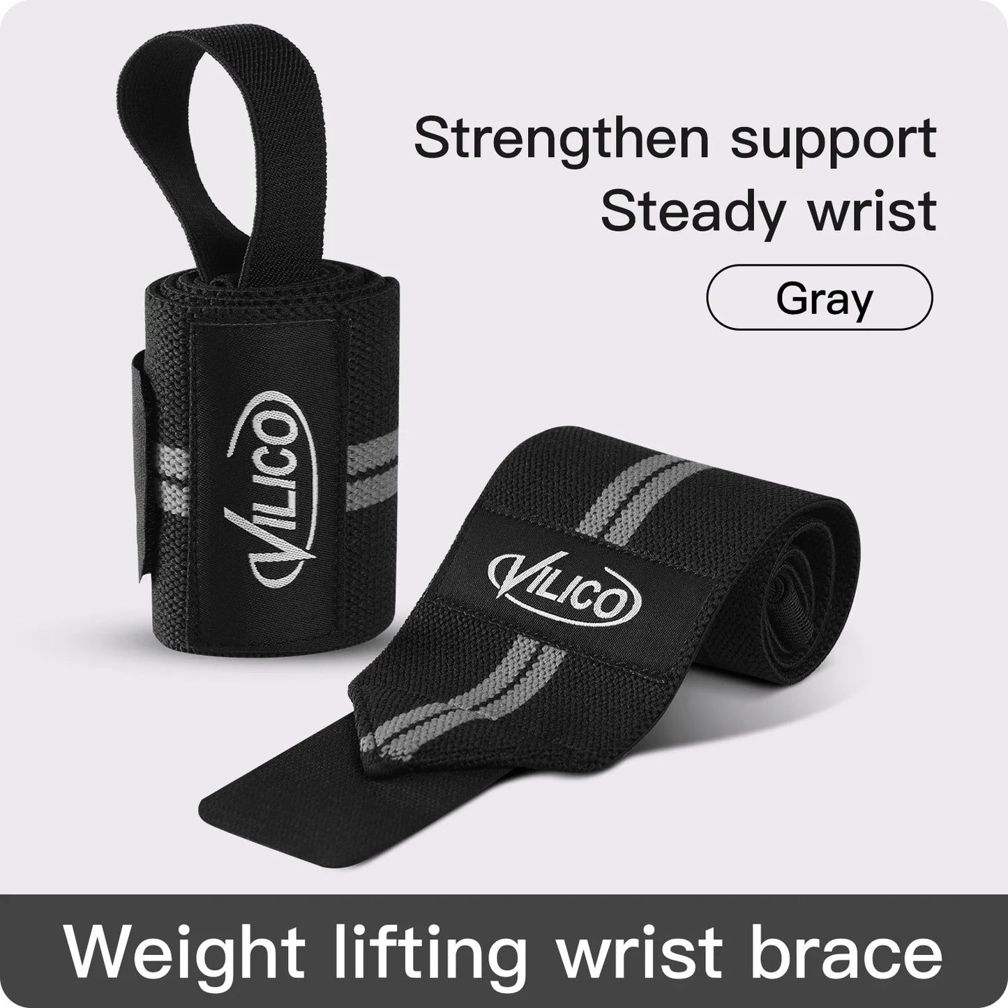 Wrist Support Brace Straps Extra Strength Weight Lifting Wraps For Gym