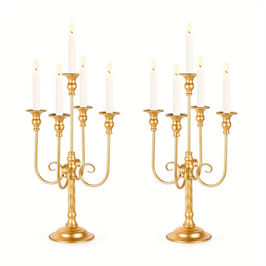 Five Candle Holders For Weddings And Banquets Iron Pillar