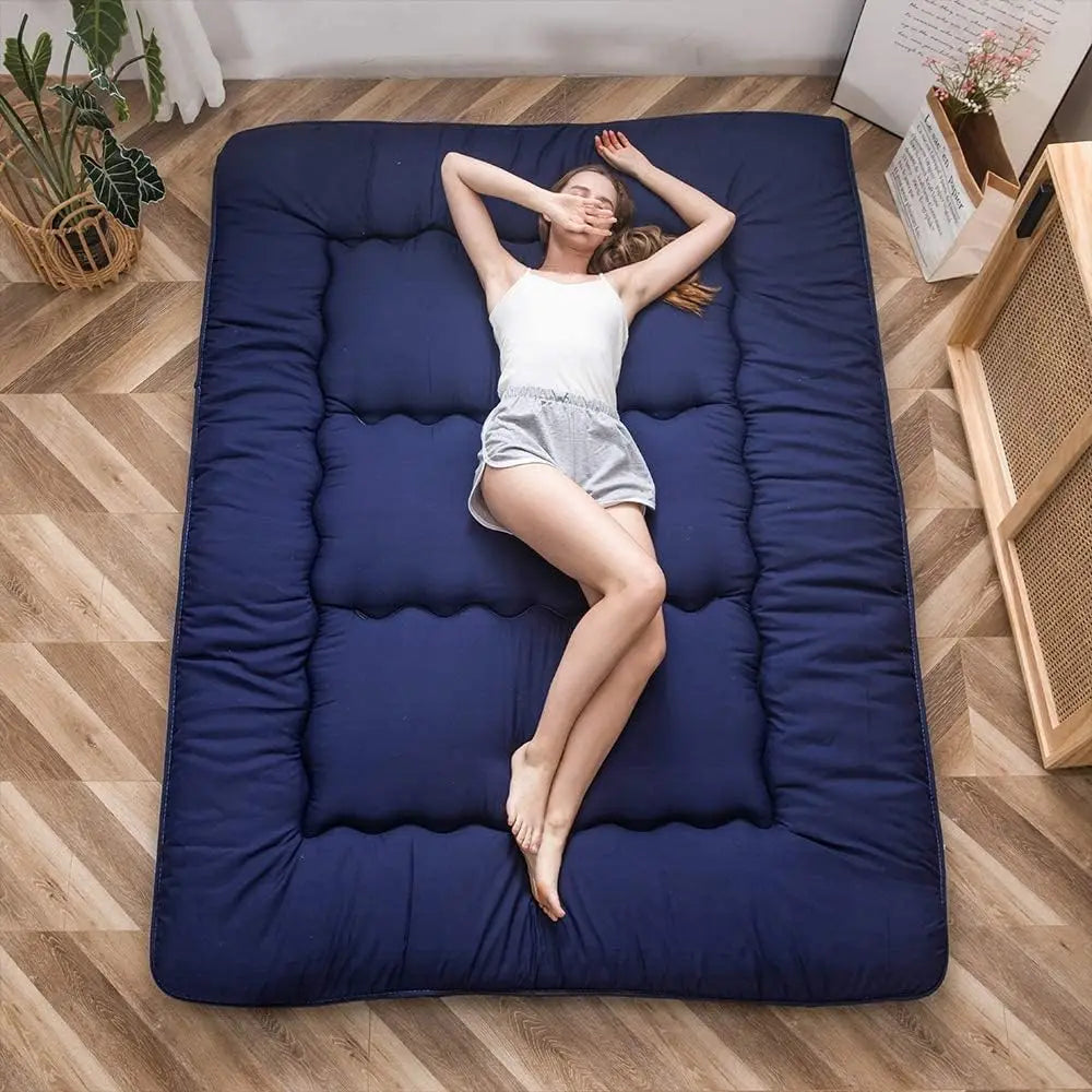 Japanese Floor Mattress Futon 11 Inch Memory Foam Tatami Roll Foldable Dormitory