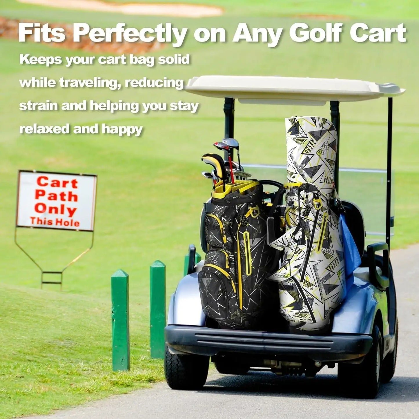 14 Ways Dividers Golf Bag With 9 Pockets Cooler Rain Hood