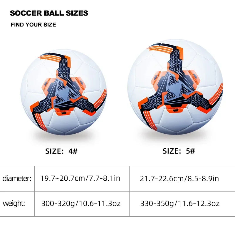 Wear Resistant Soccer Ball For Training Competition Size 4 5