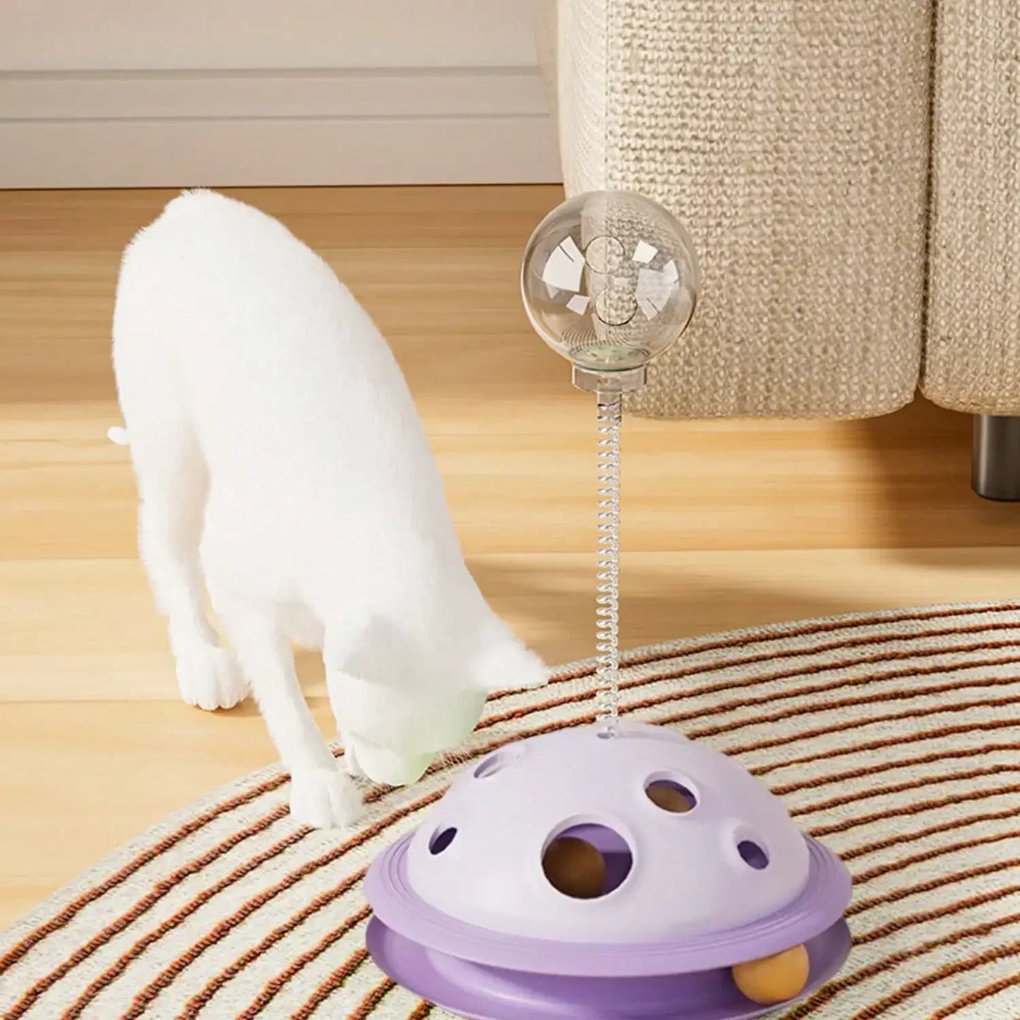 Planet Themed Interactive Snack Dispenser For Cats And Dogs