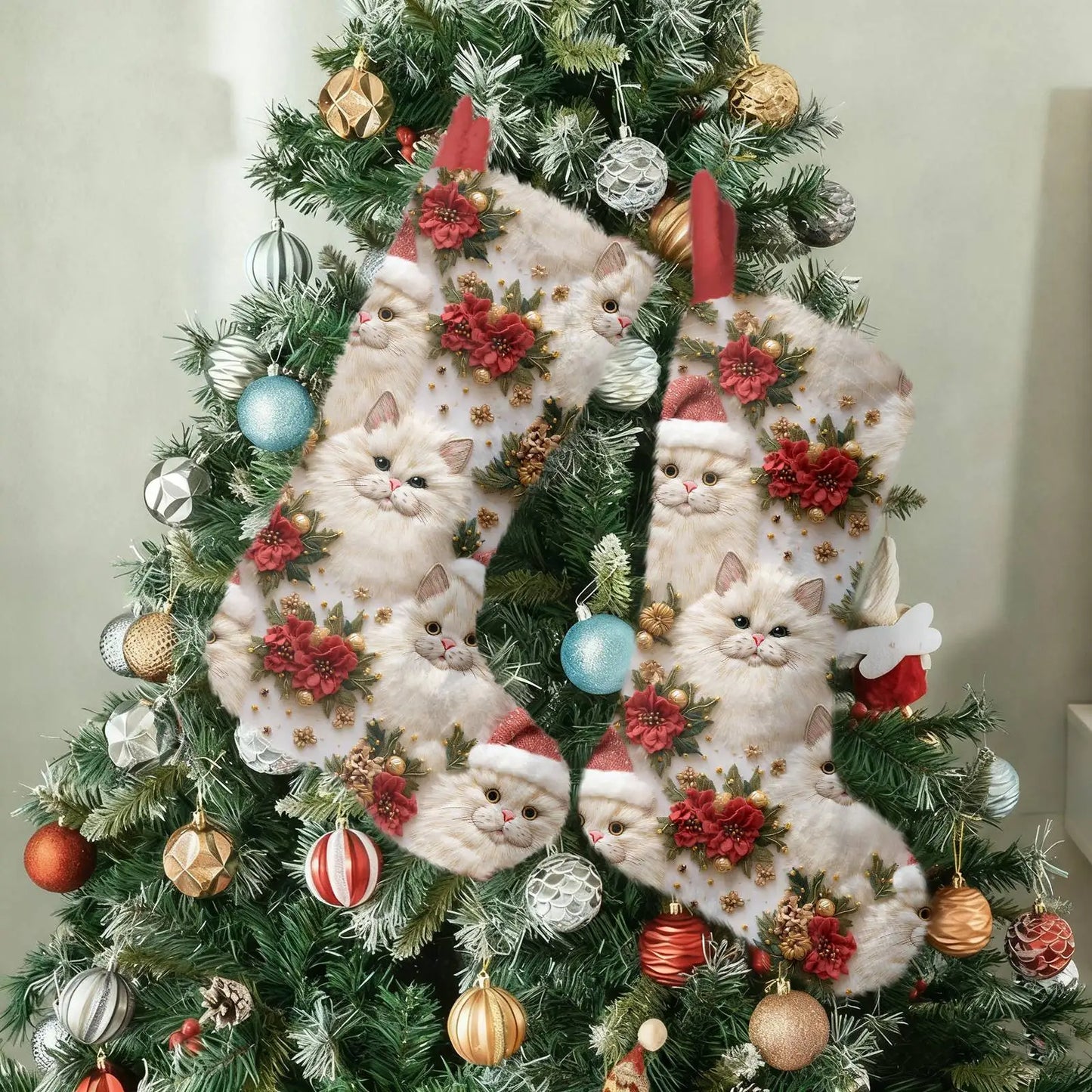 Christmas Stocking Ornaments Christmas Tree Pendants 2025 New Year Decorations