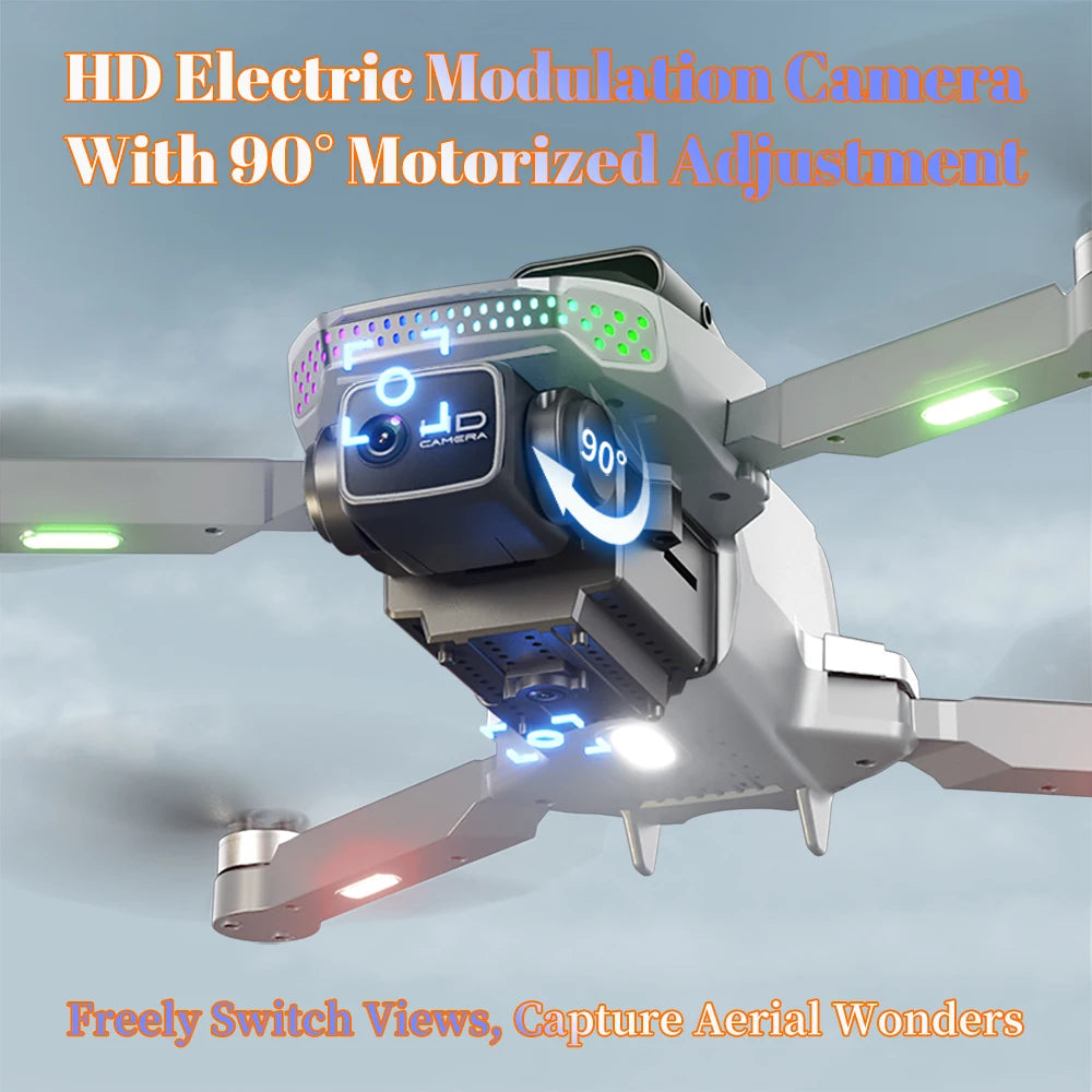 S50 Pro GPS Drone With 2 Batteries, 4.5-Inch Screen Remote, Real-Time HD Camera