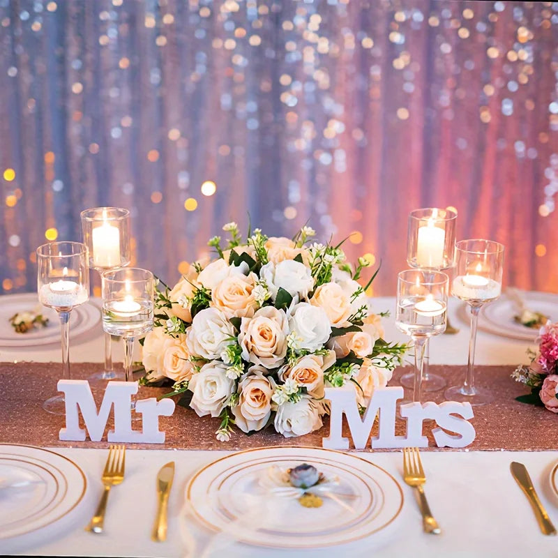 Set Of 3 Glass Tall Tea Light Holders Elegant Clear