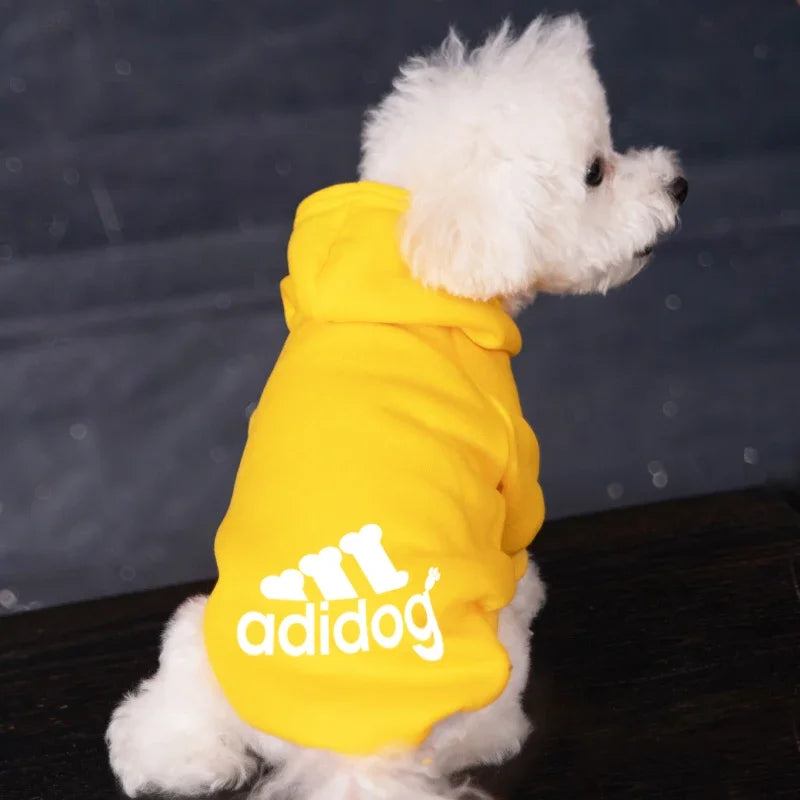 Adidog Autumn Winter Warm Dog Hoodie Coat For Medium Large Dogs
