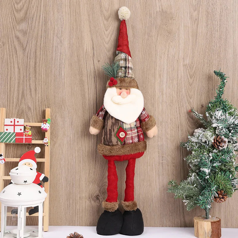 Santa Claus Doll Christmas Home Decor Tabletop Ornament 2024 2025 Gift