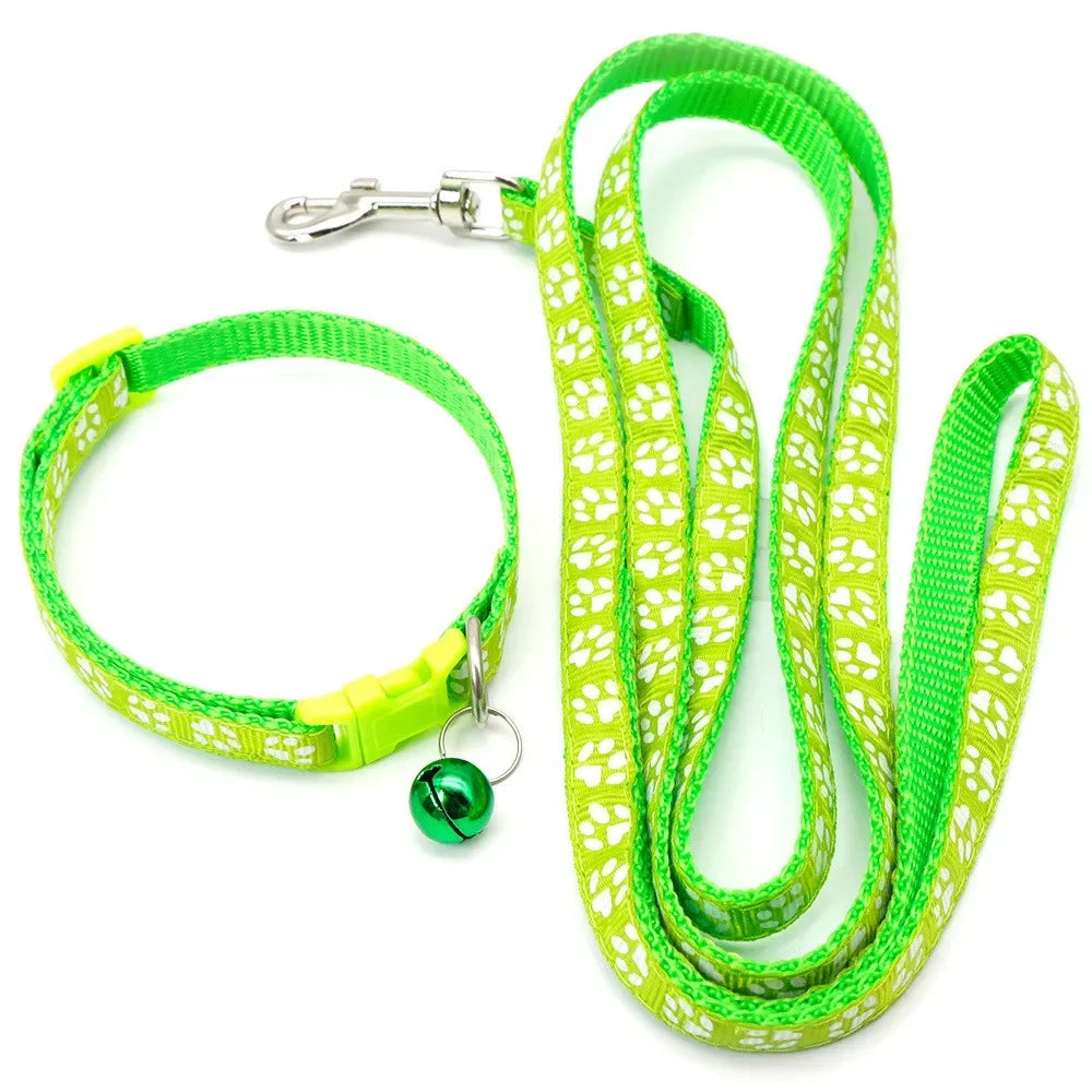 Dog And Cat Print Leash Adjustable Outdoor Walking For Small Breeds Chihuahua