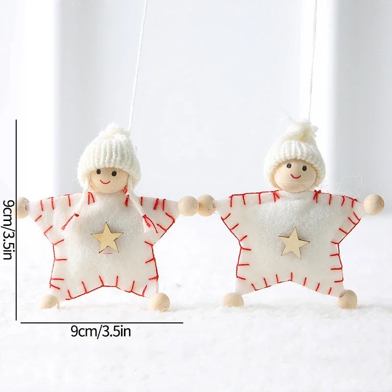 Santa Claus Christmas Tree Ornament Hanging Pendant Doll 2025 Festive Home Decor