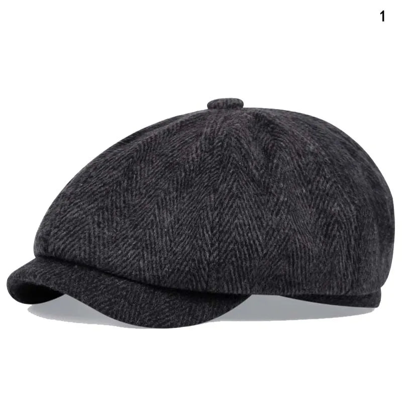 Mens Casual Peaky Blinders Beret Hat Cotton Unisex Newsboy Style