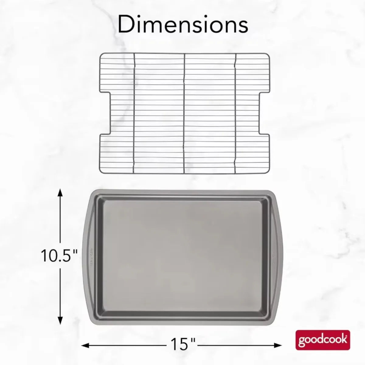Nonstick Carbon Steel Baking Pan And Raised Wire Rack For Crispy Bacon Pizza Wings Multipurpose Sheet Pan