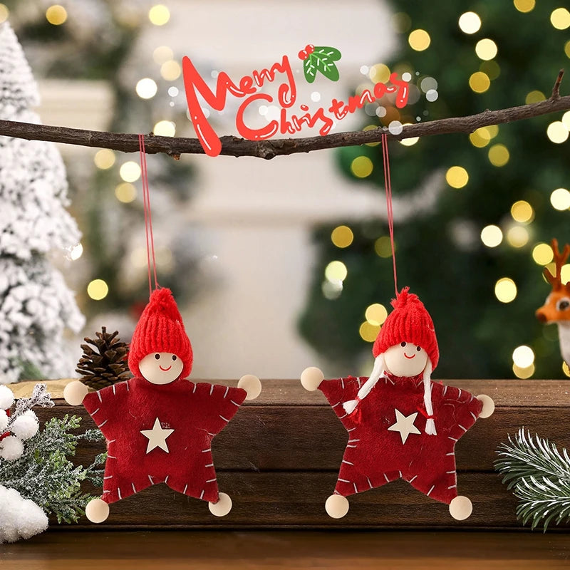 Santa Claus Christmas Tree Ornament Hanging Pendant Doll 2025 Festive Home Decor