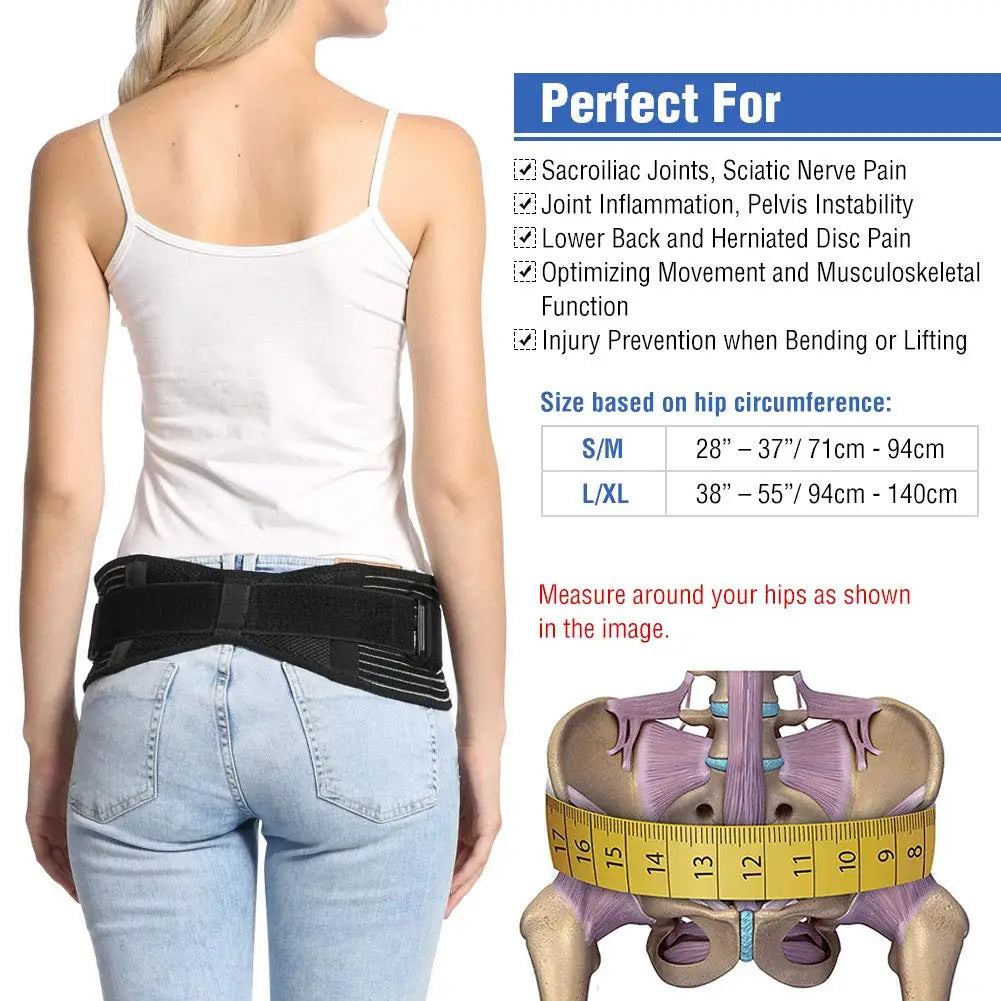 Sacroiliac Hip Belt for Sciatica Relief SI Joint Support for Men and Women