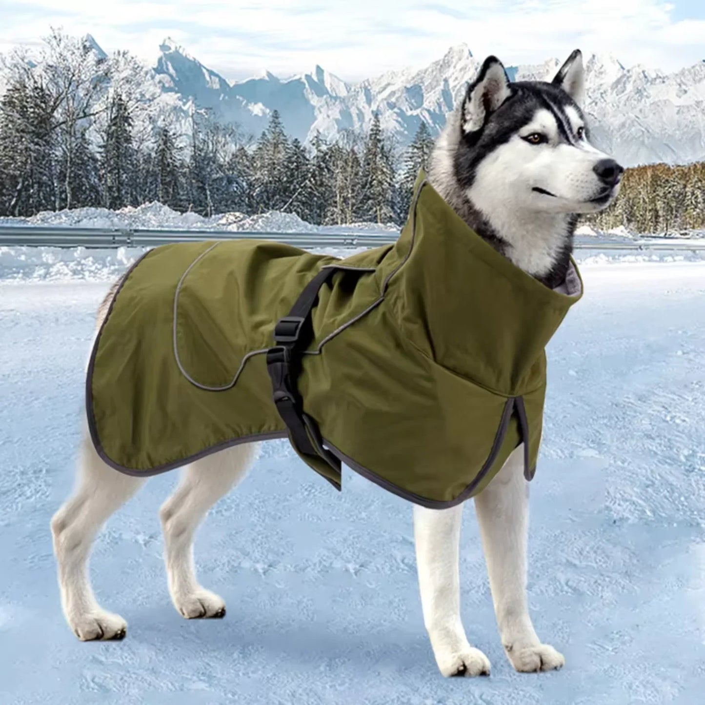 Windproof Pet Raincoat for Dogs Warm Winter Coat Jacket