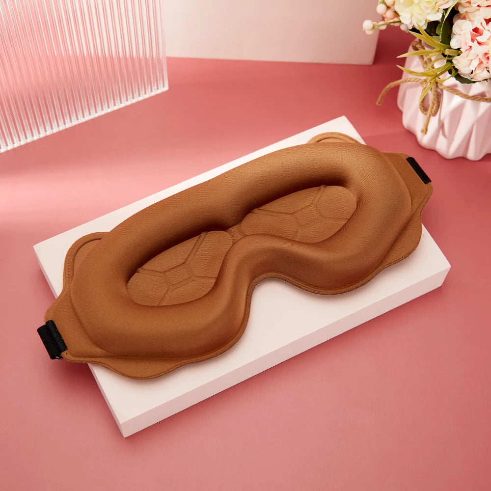 3D Sleep Mask Memory Foam Blockout Light Eyeshade Portable Travel Comfort