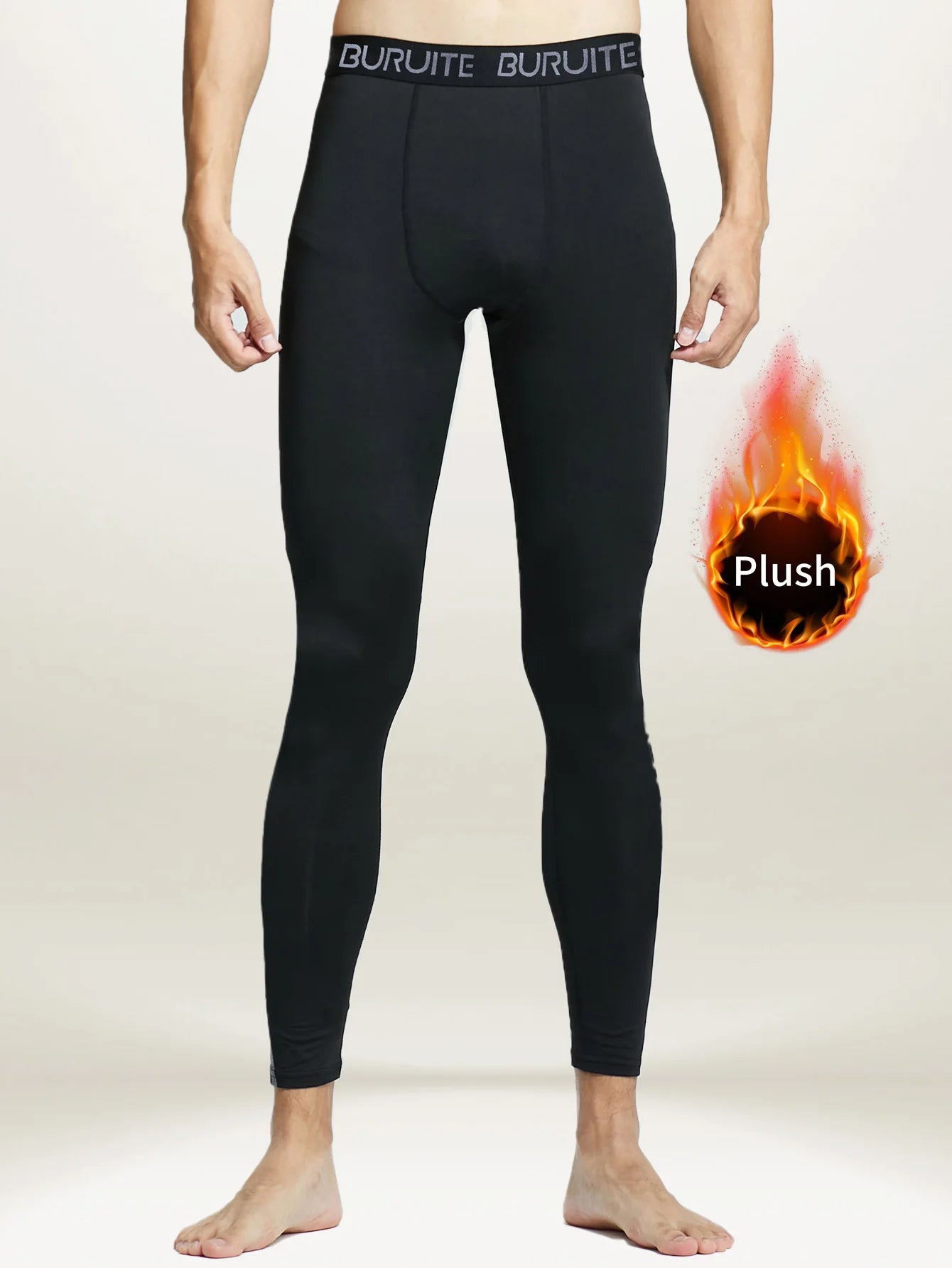 Warm Plush Fleece Lined Tight Fit High Elasticity Running Pants For Women