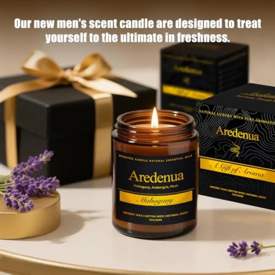 Cashmere Lavender Soy Candle 7oz for Home Fragrance 50 Hour Burn Time Bedroom