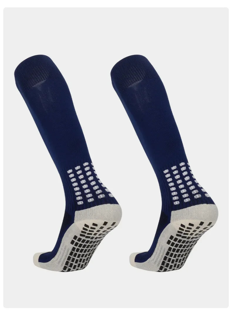 Long Football Socks With Silicone Suction Cup Grip Anti Slip