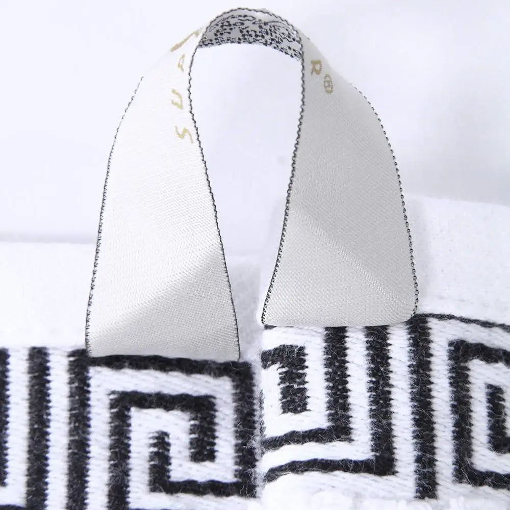 Premium Cotton Towel Set Six Piece Greek Pattern Towels