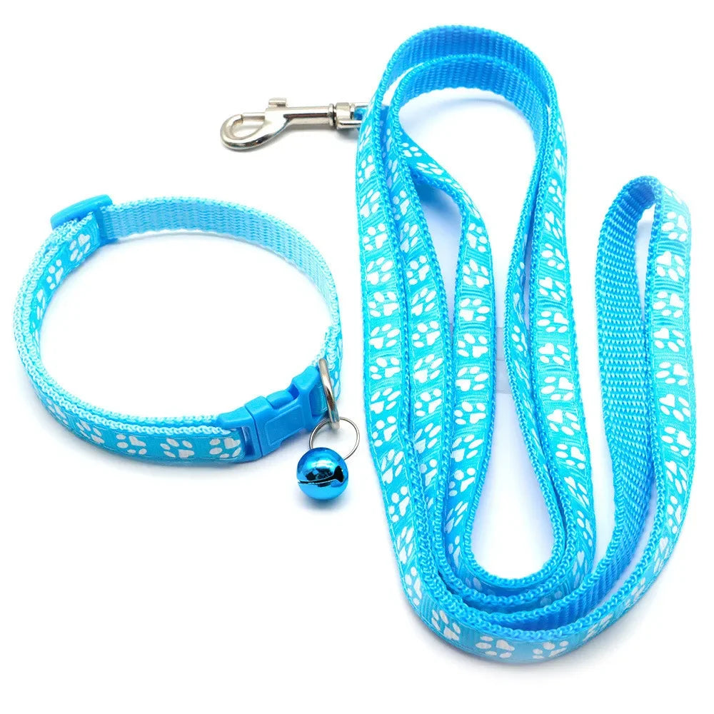 Dog And Cat Print Leash Adjustable Outdoor Walking For Small Breeds Chihuahua