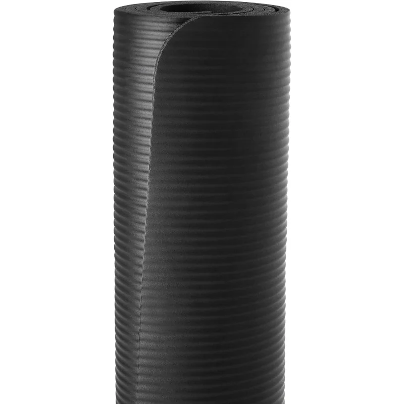 Extra Thick Half Inch Yoga Mat With Carrying Strap Cushioned Support For Fitness