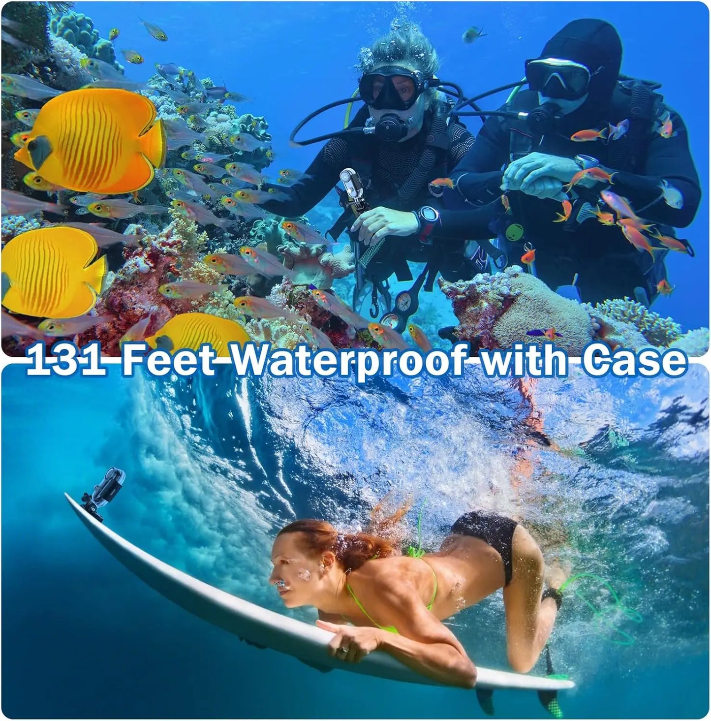 4K 128GB Waterproof 30 Meters Deep Small Mini Magnetic POV Camera Vlog Sport Body Cam for  Action Sport DV