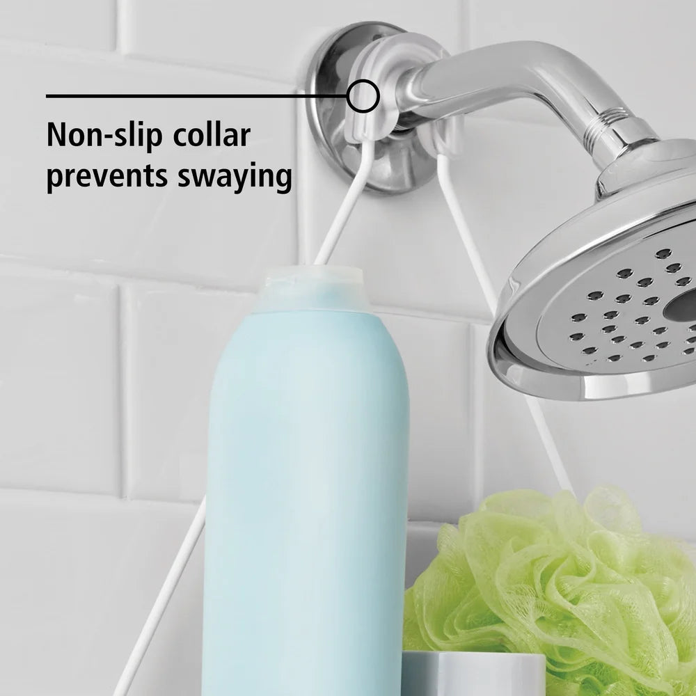 Over Shower Caddy With 2 Shelves Soap Tray And Hooks Rust Resistant Bathroom Storage Solution For Shower Essentials